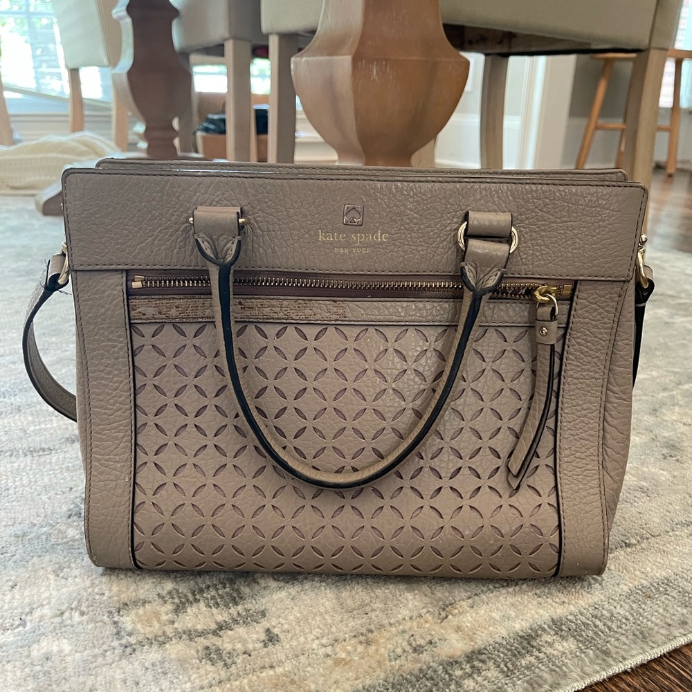 Kate spade taupe purse